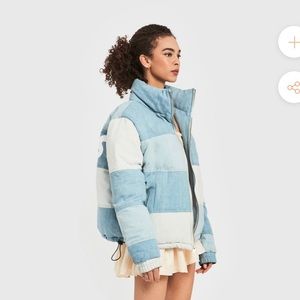 DENIM PUFFER JACKET